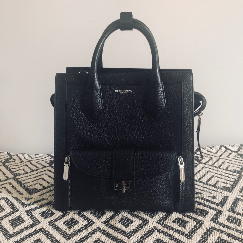 Henri Bendel Black Rivington Tote